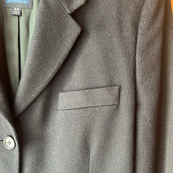 Vintage 90’s Victor Victoria navy cashmere suit, made in Italy, size 44 - Picture 5 of 15